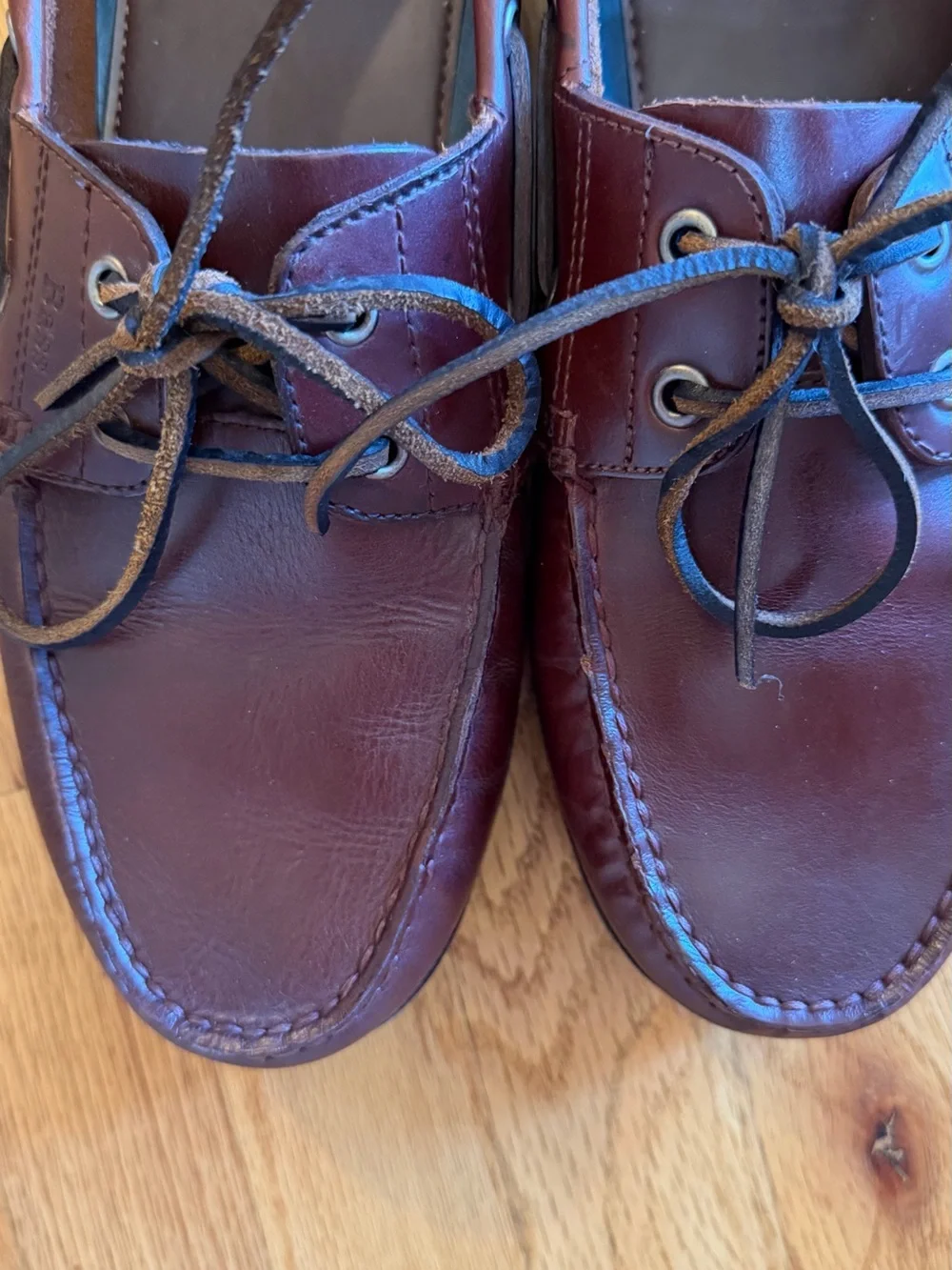 G.H. Bass & Co. Men’s Burgundy Leather Boat Shoes